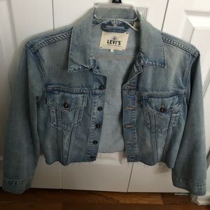 Levi’s LMC x Shopbop cropped BF trucker jacket